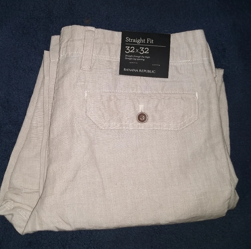 Banana Republic pants and 3 Golf Shirts